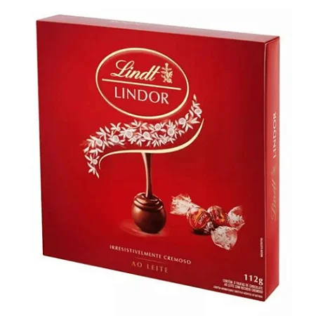 Chocolate Caixa Presente ao Leite 112g - Lindt Lindor