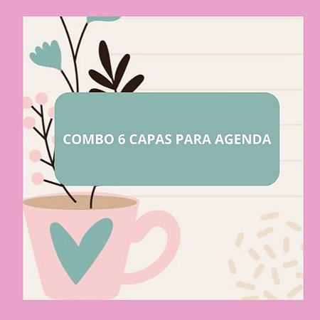 [PROJETOS] Combo com 6 projetos para capas de agenda (PDF)