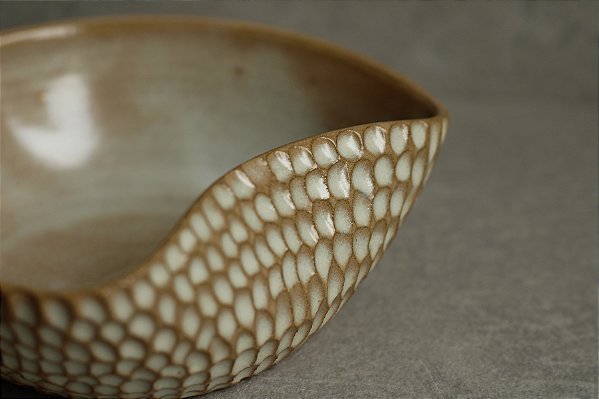 Bowl Lua P Escamas Marfim (Aprox. 250ml)