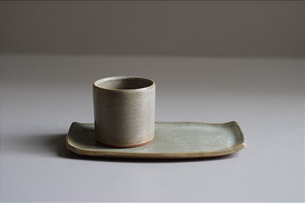 Copo Reto 150 ml com Prato de Apoio