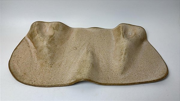 Tábua Orgânica Ondas 45cm - Palha