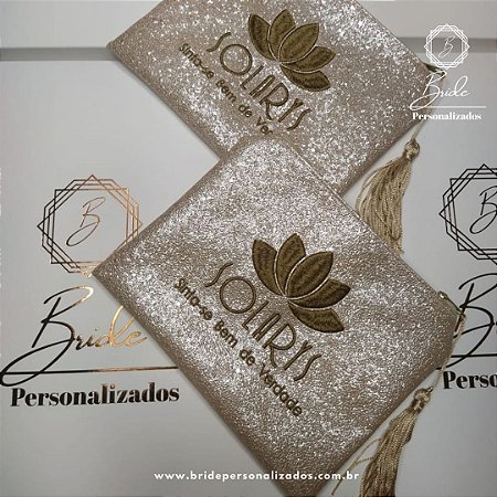 Nécessaire personalizada com logomarca bordada
