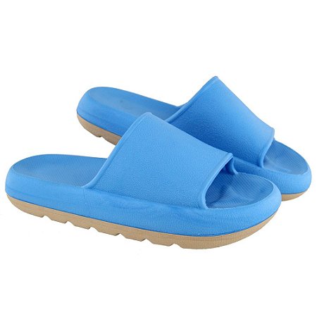 Chinelo Feminino Nuvem Comfort Shoes - Ref. 2000 Azul