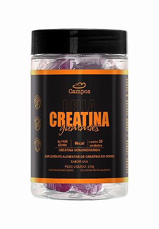 Bella Creatina Gummy 30 gomas - Creatina Monohidratada em Goma