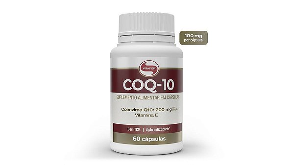 Coenzima Q10 - 60 cap (200mg p/ porção) - Vitafor