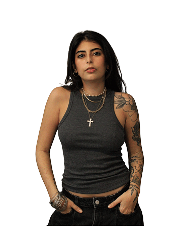 Regatinha Mescla Escuro