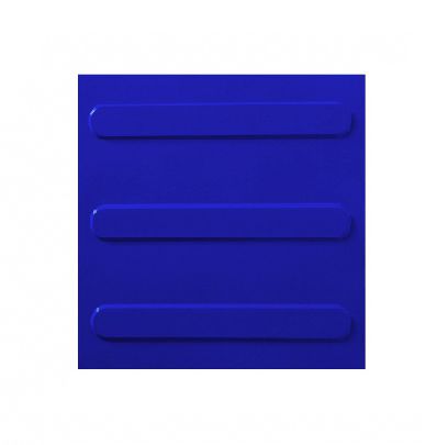 PISO TATIL PVC DIRECIONAL AZUL 25X25