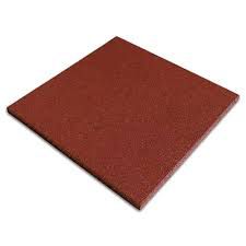 PISO DE BORRACHA 50X50 15MM M² TERRACOTA