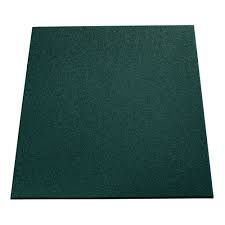 PISO DE BORRACHA 50X50 15MM M² VERDE