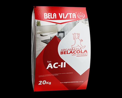 ARGAMASSA INTERNA E EXTERNA AC-II CINZA 20KG - BELA VISTA
