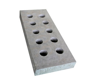 GRELHA CONCRETO RETANG 10 FUROS - 30X060X05CM