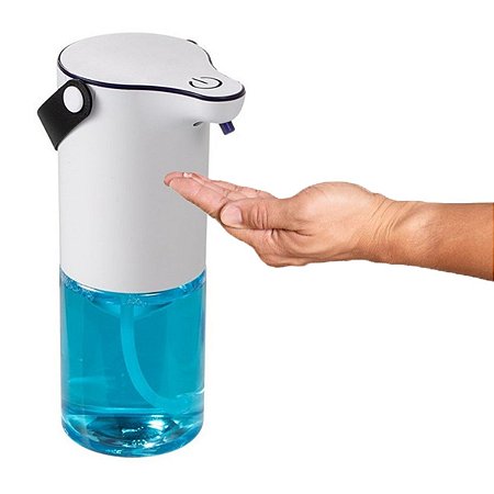 Dispenser Automático Álcool Gel Sabonete Líquido 320ml com Sensor