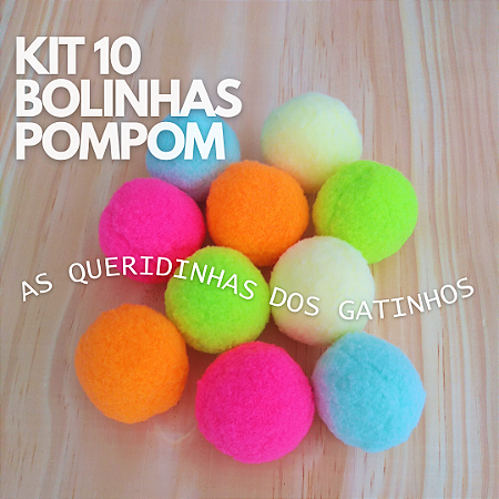 BRINQUEDO PARA GATOS - Bolinha pompom