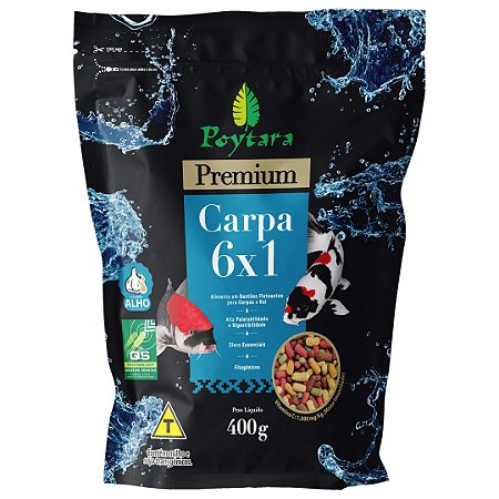 Ração POYTARA Carpa 6x1 Premium 400g