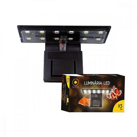Luminária LED SOMA x3 Red / White 5w 110v
