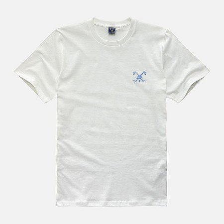 Camiseta Polo Play - Branca - Taco Azul - CARINHA DAS MARCAS