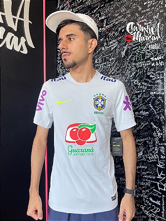 Camiseta Nike Seleção Brasileira Comissão Técnica - Cinza