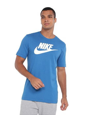 Camiseta Nike Masculina Sportswear Logo Azul- DX1985 - CARINHA DAS MARCAS