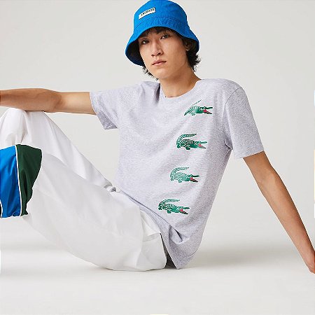 Camiseta Lacoste Cinza TH9748