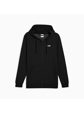 Moletom Puma Masculino Essentials Small Logo Full-Zip Sweat - Preto 686776