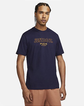 Camiseta Nike  Masculina Paris Saint-Germain JDI- Roxa FD1048