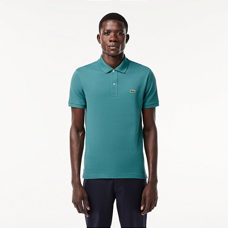 Polo azul petroleo sale