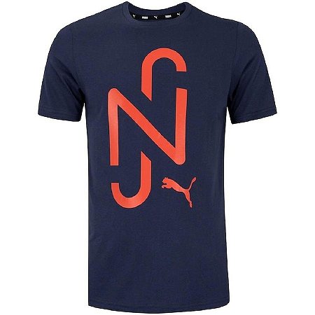 Camiseta Puma Masculina Neymar Jr. - Azul Marinho