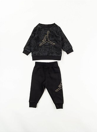 Agasalho Nike Infantil Jordan Flight - Preto  ( Ideal p/ Bebês de até 3 meses)