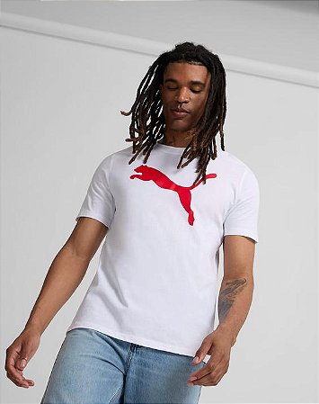 Camiseta Puma Masculina Active Big Logo 22- Branca