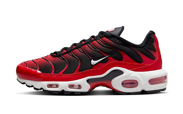 Tênis Nike Masculino Air Max Plus "University Red & Black"- Preto + Vermelho