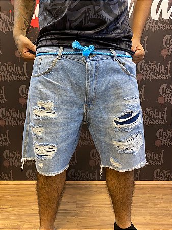 Bermuda Brow Jeans Masculina- 237393