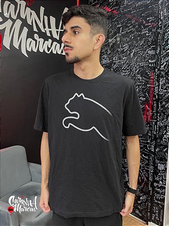 Camiseta Puma Masculina Graphic Tee For All Time- Preta