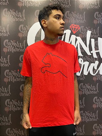 Camiseta Puma Masculina Graphic Tee For All Time- Vermelha