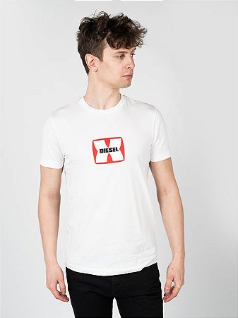Camiseta Diesel Masculina  "T-Diegor" - Branca
