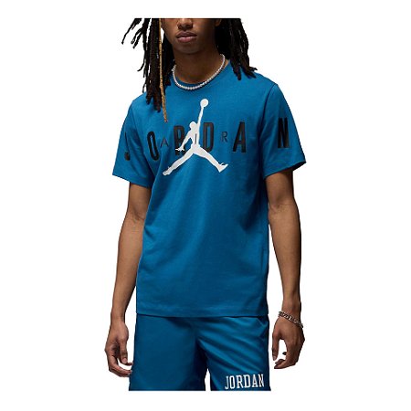 Camiseta Nike Masculina Jordan Air - Azul  DV1445