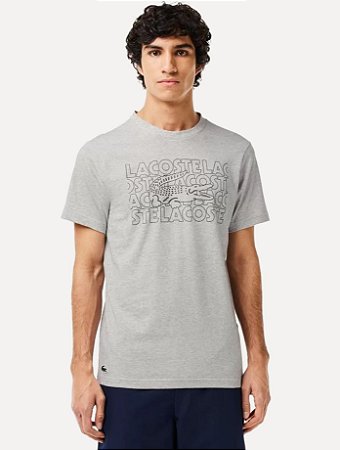Camiseta Lacoste Masculina Ultra- Dry - Cinza TH9950