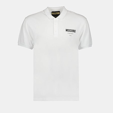 Polo Moschino Masculina Couture- Branca