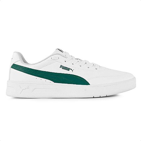 Tênis Puma Masculino Court Classic Clean BDP - Branco/Verde