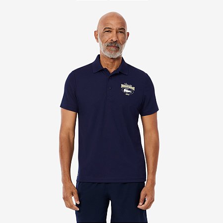 Polo Lacoste Masculina Ultra-Dry Edição Miami Open-Azul Marinho DH8632