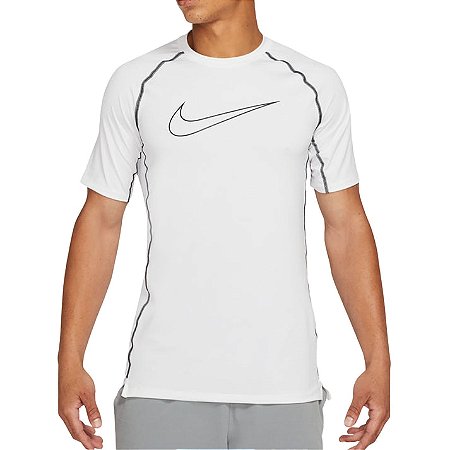 Camiseta Nike Masculina Dri-FIT Slim Fit - Branca DD1982