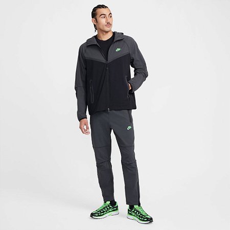 Agasalho Nike Masculino Tech Windrunner- Preto/cinza