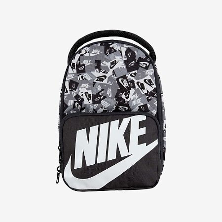 Mini Mochila Nike Classic Logo- cinza/preto  9A2901