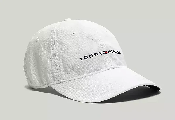 Boné Tommy Hilfiger Logo Masculino- Branco