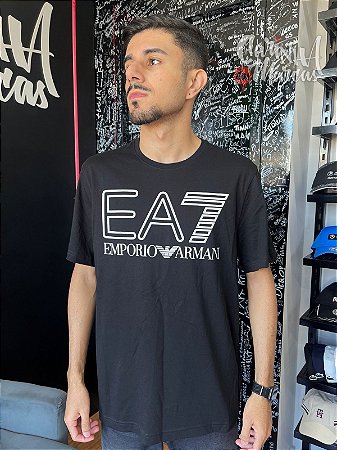 Camiseta Emporio Armani Masculina - Preta 7VPT75