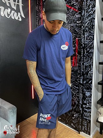 Conjunto Nike Masculino DRi- fit 3Mo- Azul Marinho