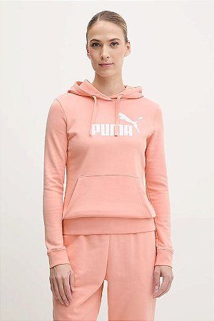 Moletom Puma Feminino Ess No. 1 Logo Hoodie- Rosa