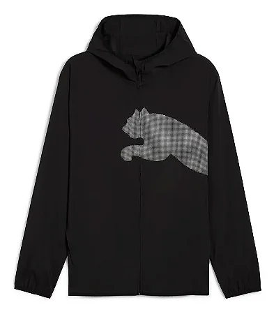 Jaqueta Puma Masculina Train All Day Big Logo - Preta