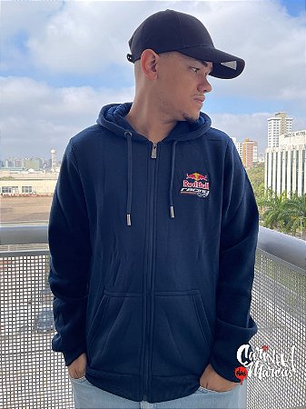 Moletom Red Bull Racing Masculino - azul  Marinho