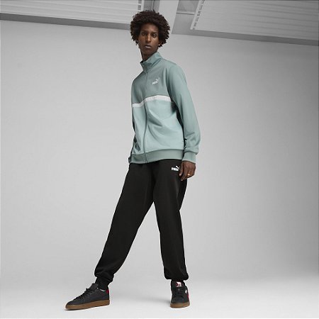 Agasalho Puma Masculino Poly Colorblock- Verde