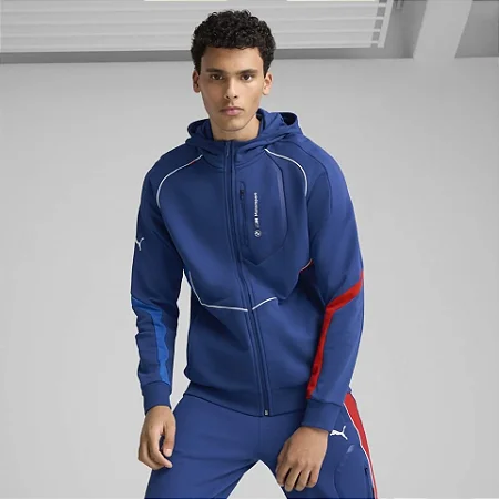 Moletom Puma Masculino BMW M Motorsport Hooded- Azul 630615